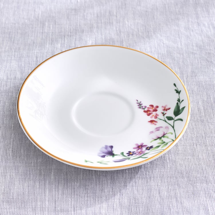 Lucas Carnation Bone China Printed Cup and Saucer - 210ml