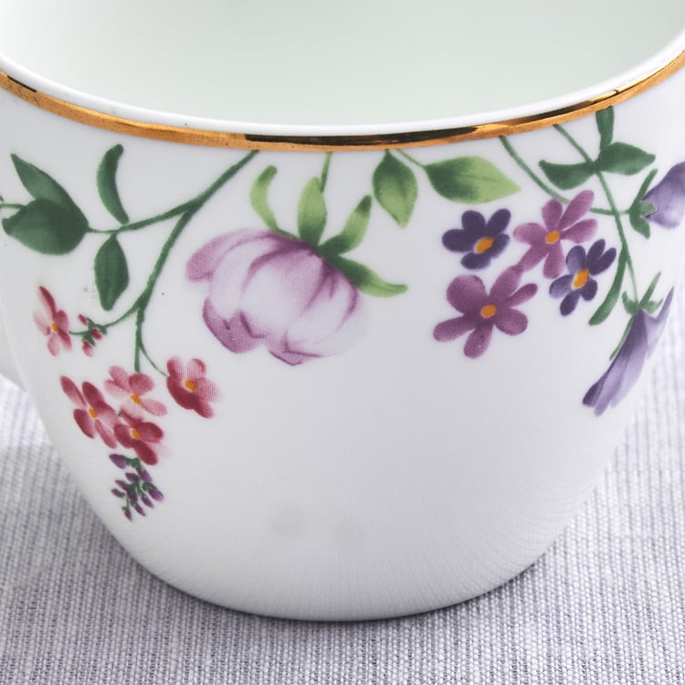 Lucas Carnation Bone China Printed Cup and Saucer - 210ml