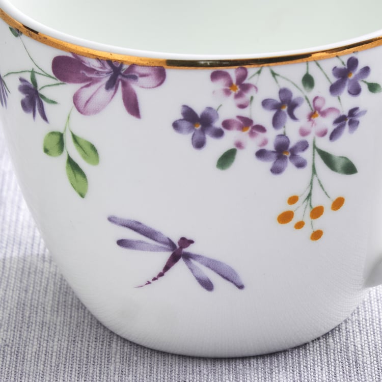 Lucas Carnation Bone China Printed Cup and Saucer - 210ml