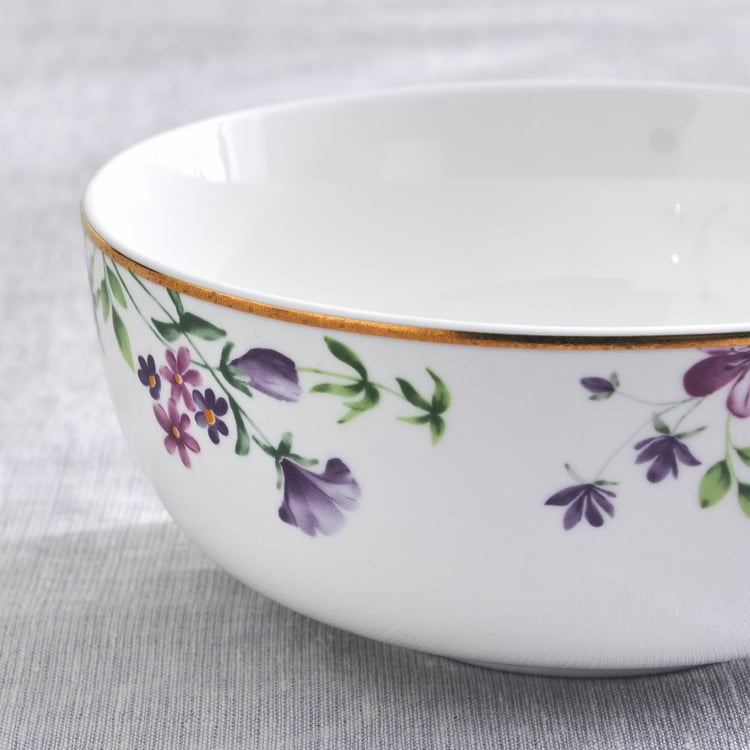 Lucas Carnation Bone China Floral Print Cereal Bowl - 600ml