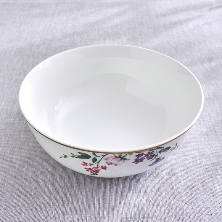 Lucas Carnation Bone China Floral Print Serving Bowl - 1.21L
