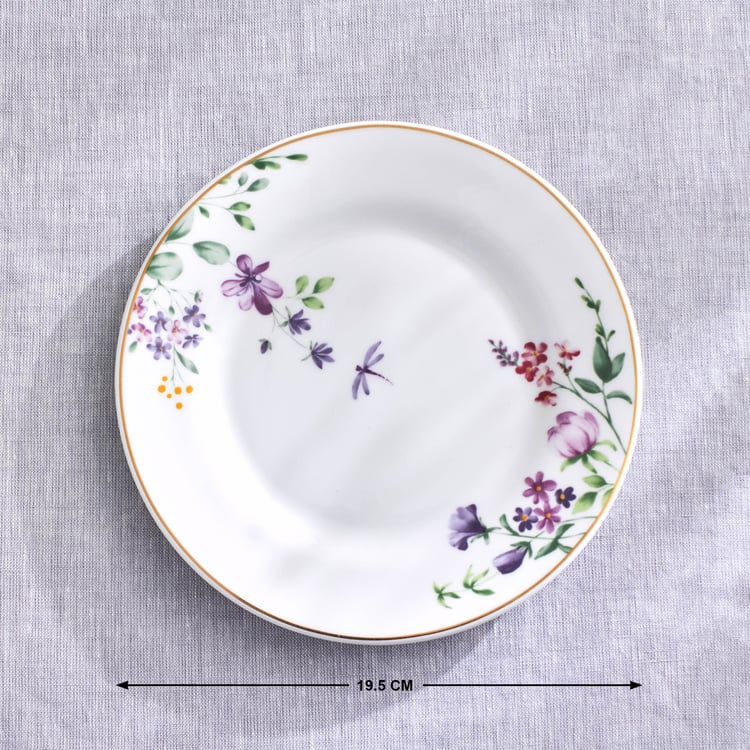 Lucas Carnation Bone China Floral Print Side Plate - 19.5cm