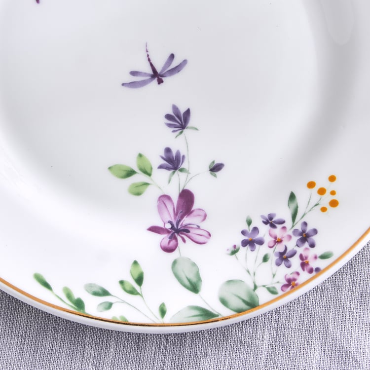 Lucas Carnation Bone China Floral Print Side Plate - 19.5cm
