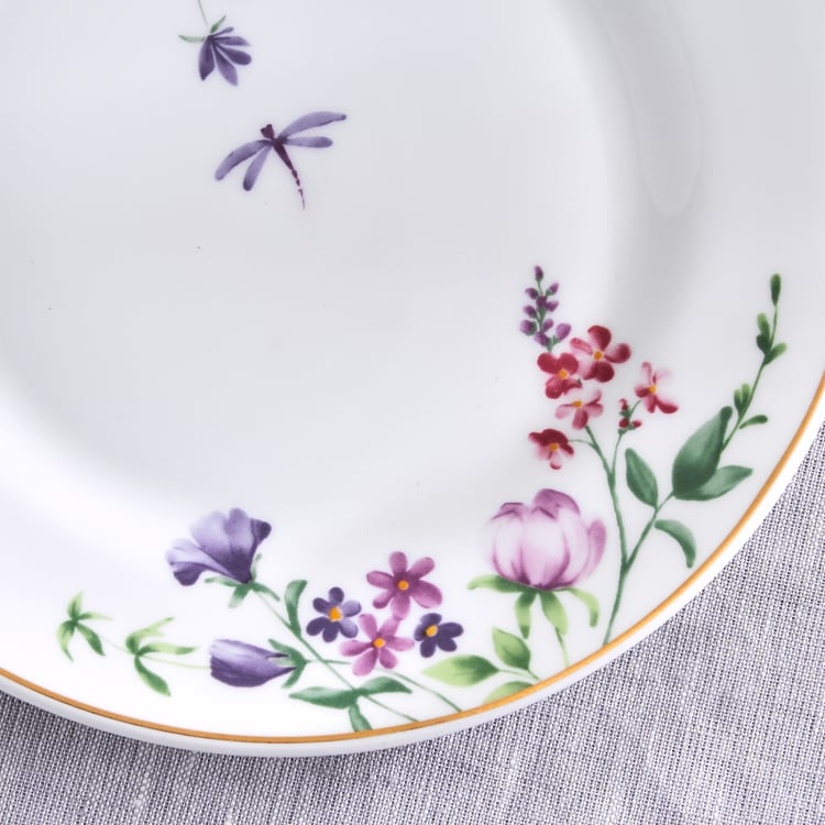 Lucas Carnation Bone China Floral Print Side Plate - 19.5cm