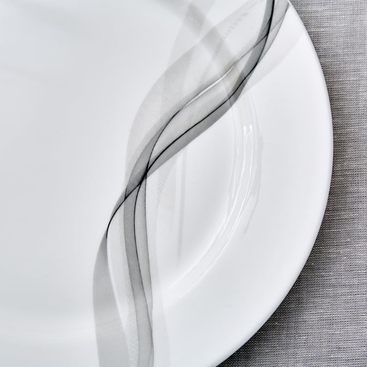 Lucas Helix Bone China Printed Dinner Plate - 27cm