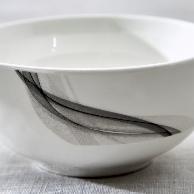 Lucas Helix Bone China Printed Katori - 240ml