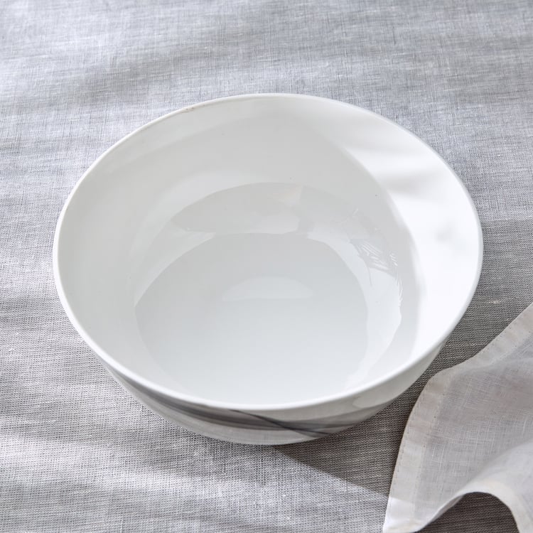 Lucas Helix Bone China Printed Serving Bowl - 1.2L