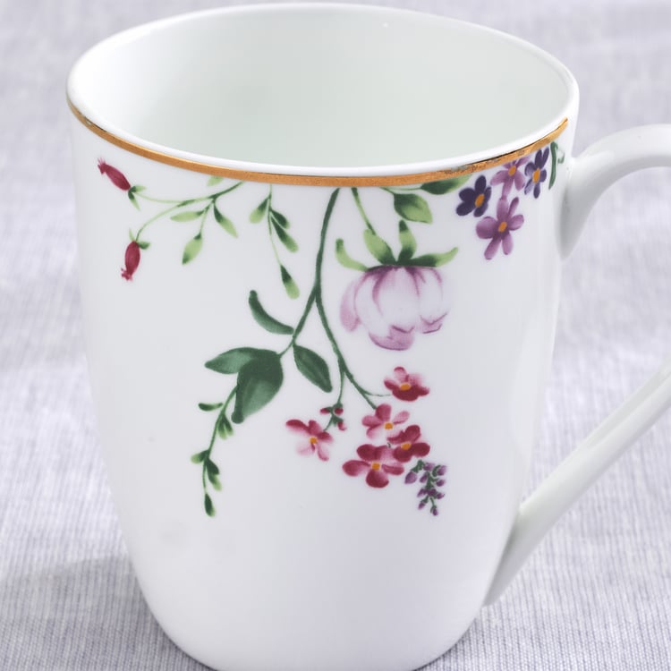 Lucas Carnation Bone China Floral Print Coffee Mug- 340ml