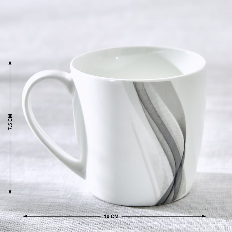 Heva Bone China Printed Coffee Mug - 240ml