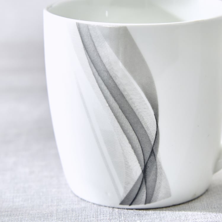Heva Bone China Printed Coffee Mug - 240ml