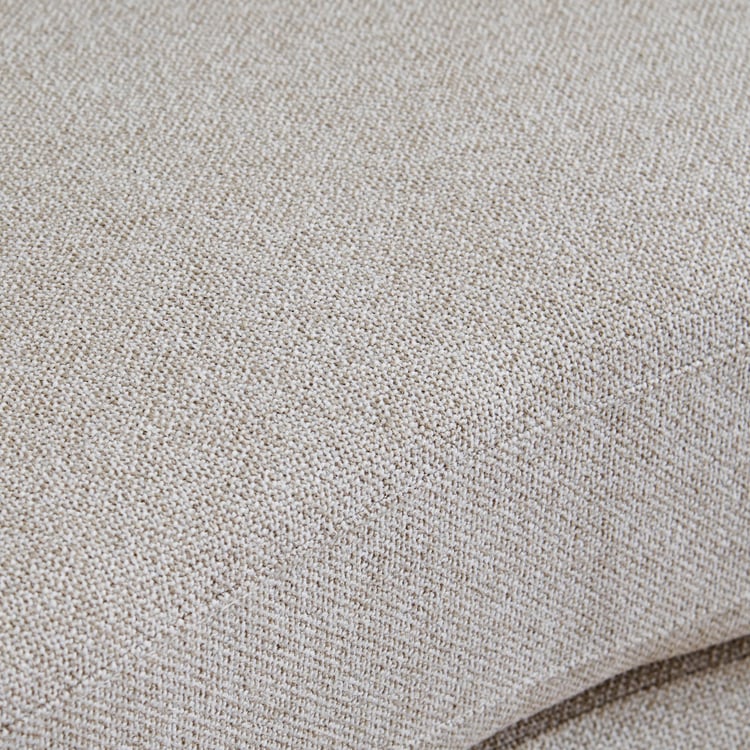 Saga Fabric 2-Seater Sofa with Cushions - Beige