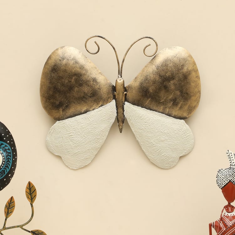 VEDAS Modern Minimalistic Metal Butterfly Wall Accent - Small