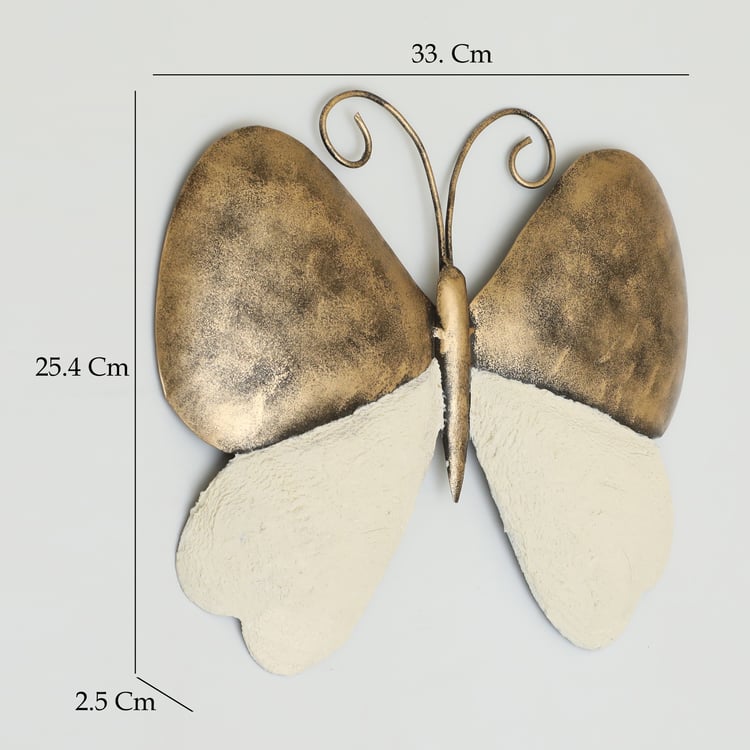 VEDAS Modern Minimalistic Metal Butterfly Wall Accent - Small