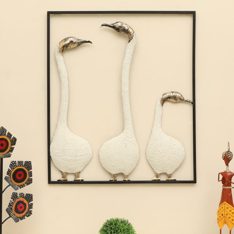 VEDAS Modern Minimalistic Ceramic Bird Wall Accent