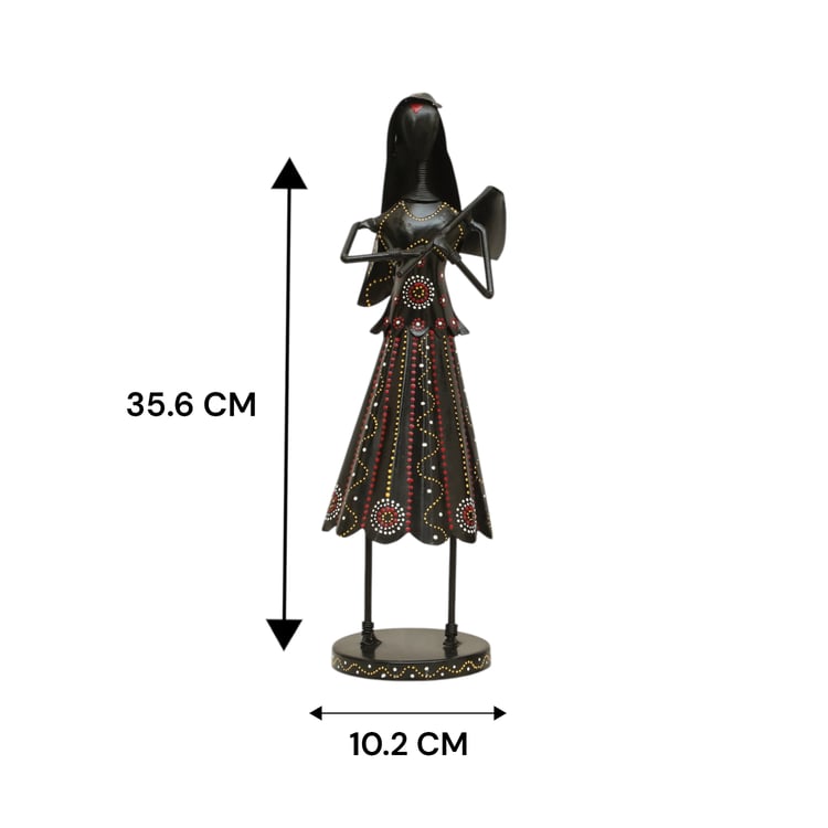 VEDAS Mystical Indiana Metal Woman Figurine