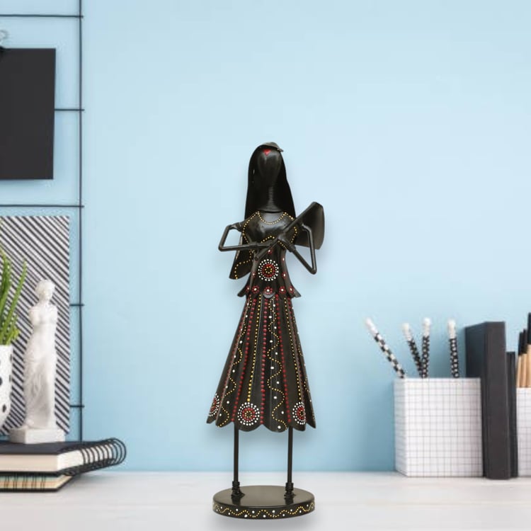 VEDAS Mystical Indiana Metal Woman Figurine