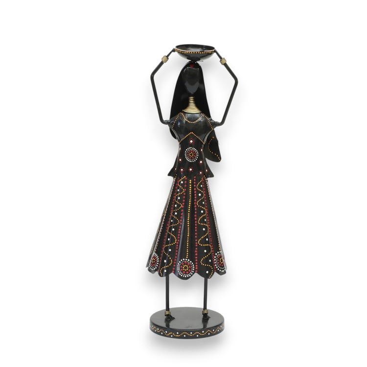 VEDAS Mystical Indiana Metal Woman Figurine