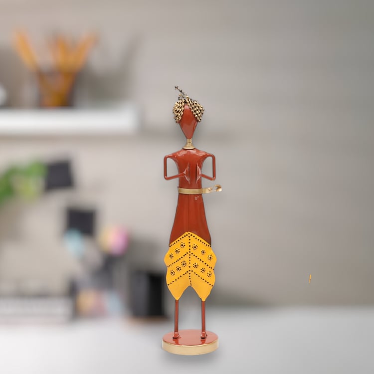 VEDAS Mystical Indiana Metal Musician with Jhal Figurine