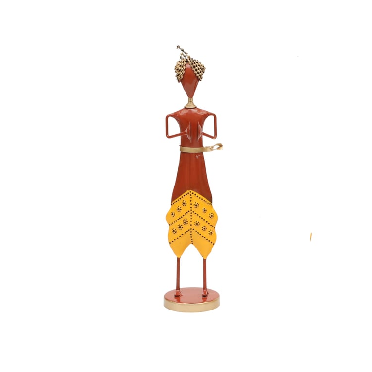 VEDAS Mystical Indiana Metal Musician with Jhal Figurine