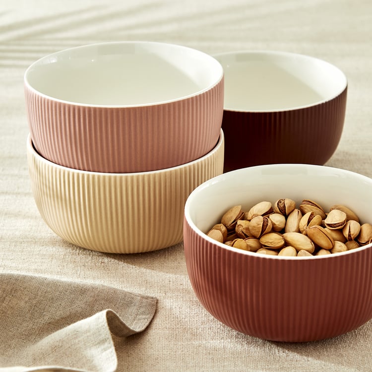 Calyx Bone China Ribbed Cereal Bowl - 570ml