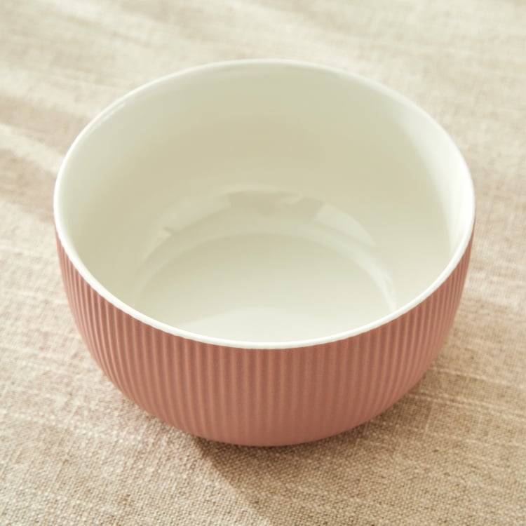 Calyx Bone China Ribbed Cereal Bowl - 570ml