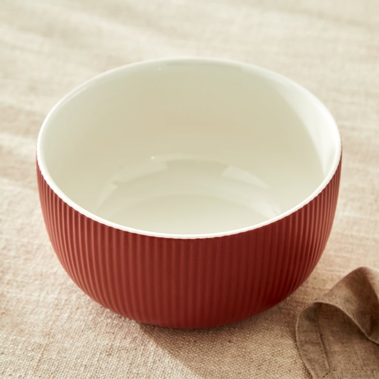 Calyx Bone China Ribbed Cereal Bowl - 570ml