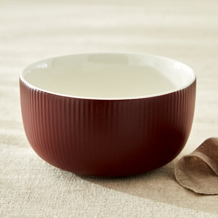 Calyx Bone China Ribbed Cereal Bowl - 570ml