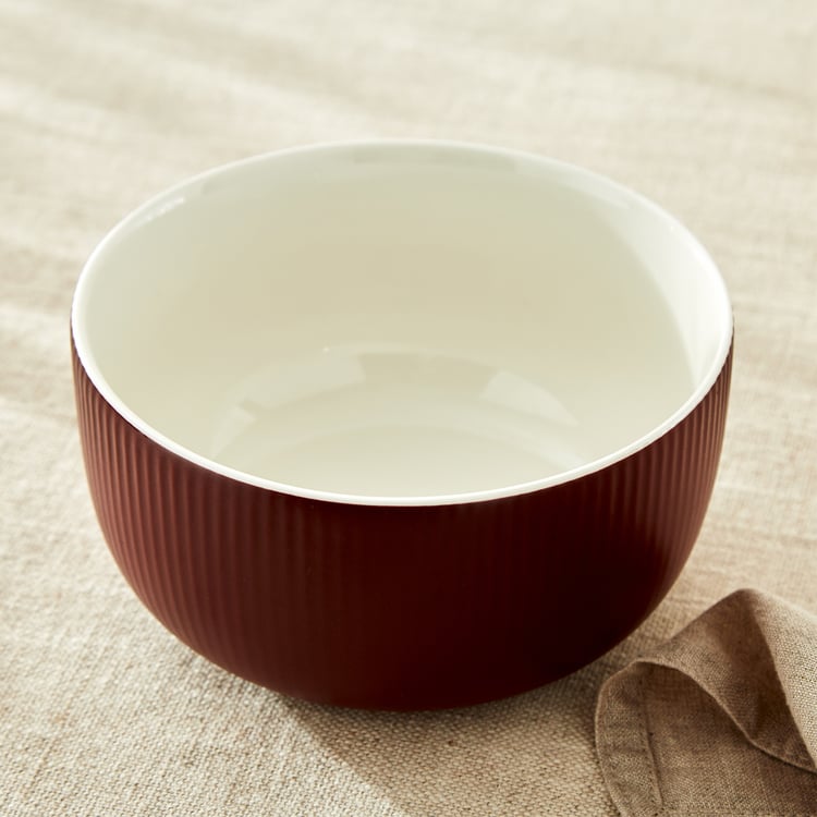 Calyx Bone China Ribbed Cereal Bowl - 570ml