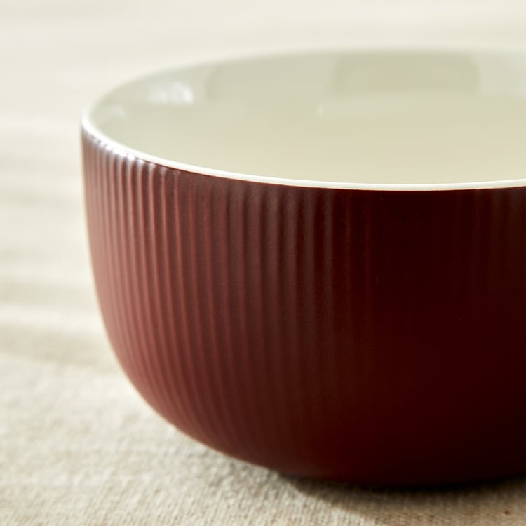 Calyx Bone China Ribbed Cereal Bowl - 570ml