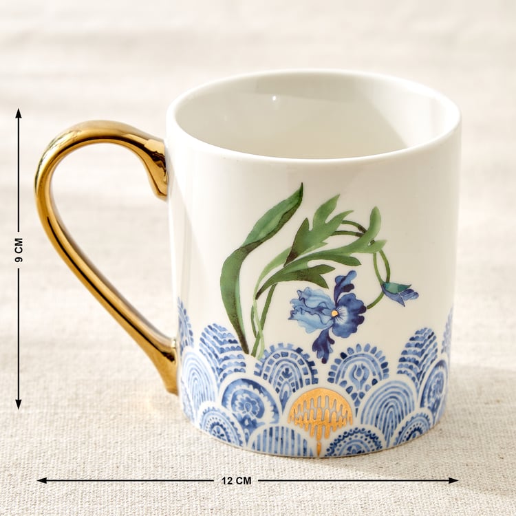 Criselle Bone China Printed Coffee Mug - 300ml