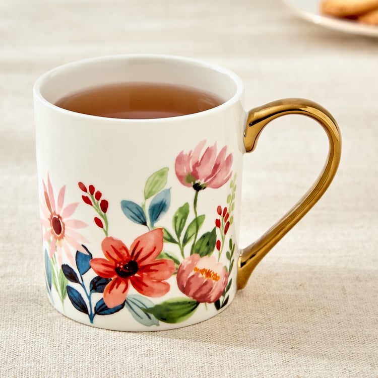 Criselle Bone China Floral Print Coffee Mug - 300ml
