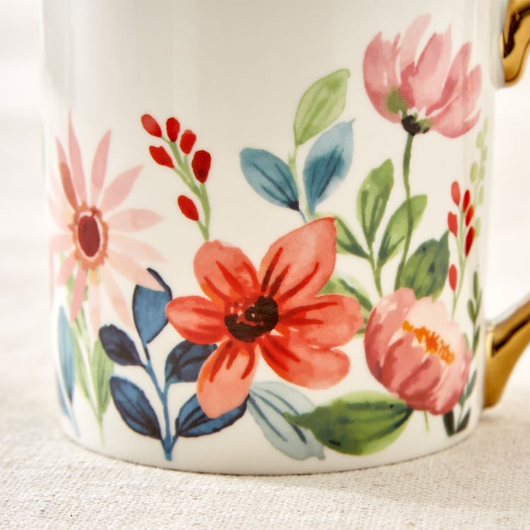 Criselle Bone China Floral Print Coffee Mug - 300ml