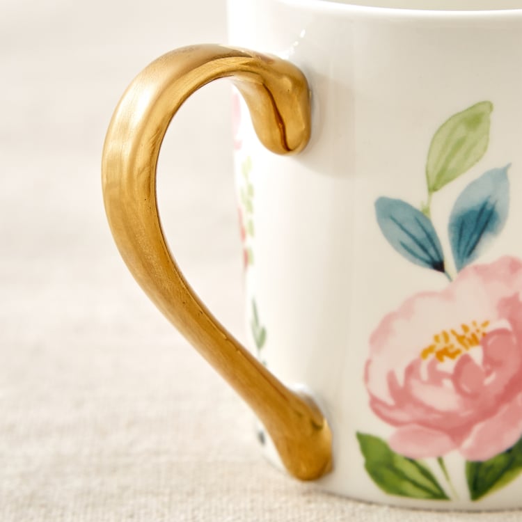 Criselle Bone China Floral Print Coffee Mug - 300ml