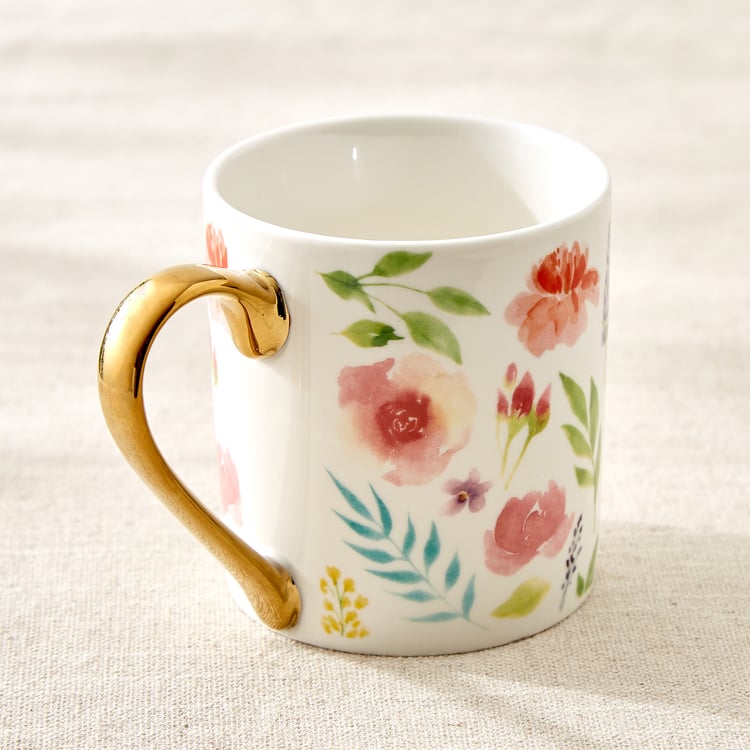 Criselle Bone China Floral Print Coffee Mug - 300ml