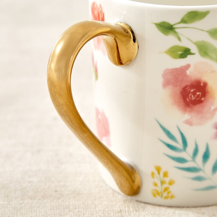 Criselle Bone China Floral Print Coffee Mug - 300ml