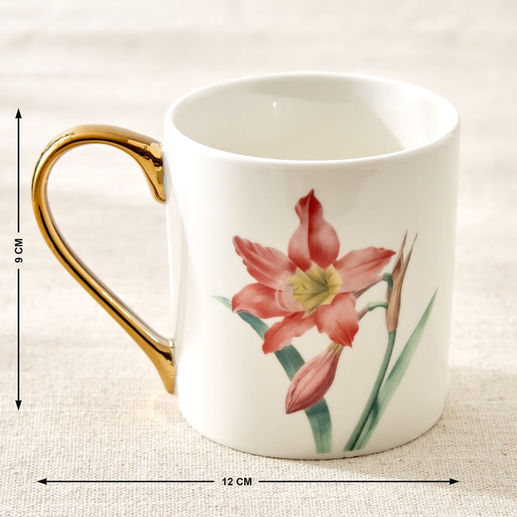 Criselle Bone China Floral Print Coffee Mug - 300ml