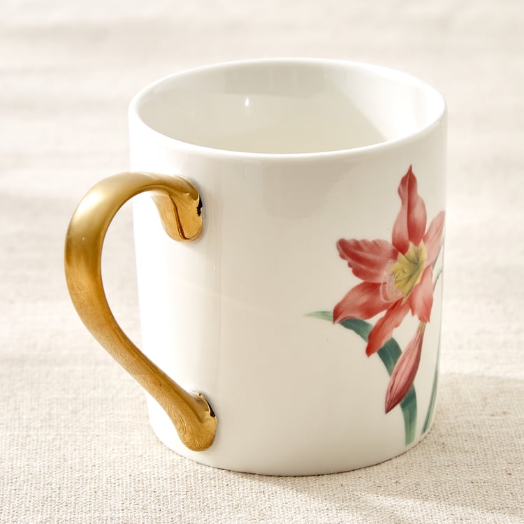 Criselle Bone China Floral Print Coffee Mug - 300ml