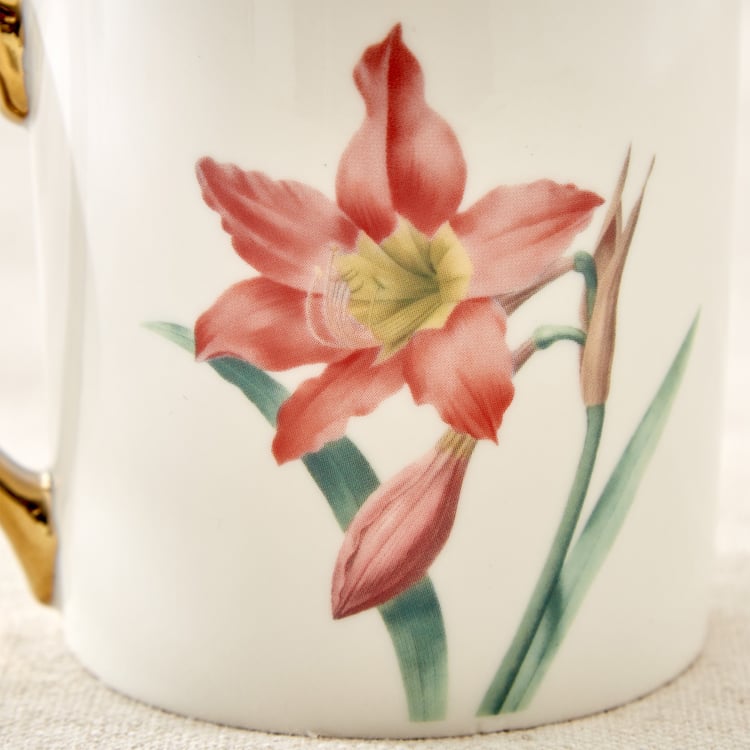 Criselle Bone China Floral Print Coffee Mug - 300ml