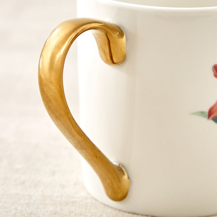 Criselle Bone China Floral Print Coffee Mug - 300ml