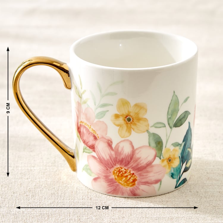 Criselle Bone China Floral Print Coffee Mug - 300ml