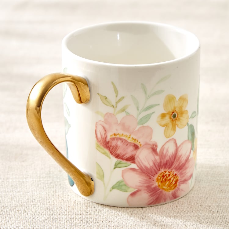 Criselle Bone China Floral Print Coffee Mug - 300ml