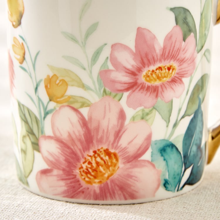 Criselle Bone China Floral Print Coffee Mug - 300ml