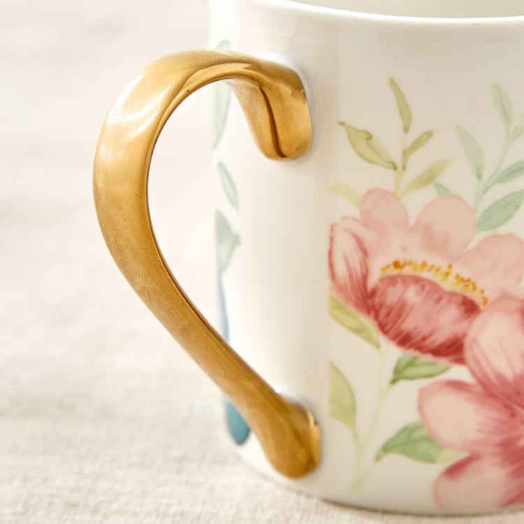 Criselle Bone China Floral Print Coffee Mug - 300ml