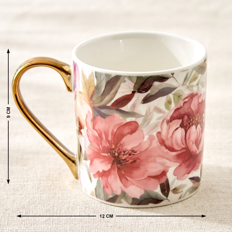 Criselle Bone China Floral Print Coffee Mug - 300ml