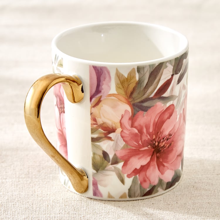 Criselle Bone China Floral Print Coffee Mug - 300ml