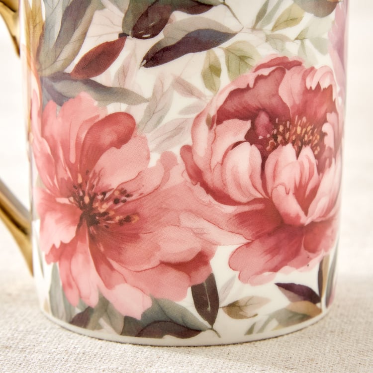 Criselle Bone China Floral Print Coffee Mug - 300ml