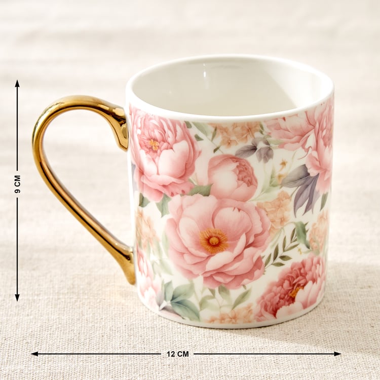 Criselle Bone China Floral Print Coffee Mug - 300ml
