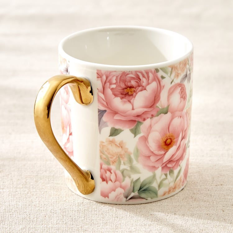 Criselle Bone China Floral Print Coffee Mug - 300ml
