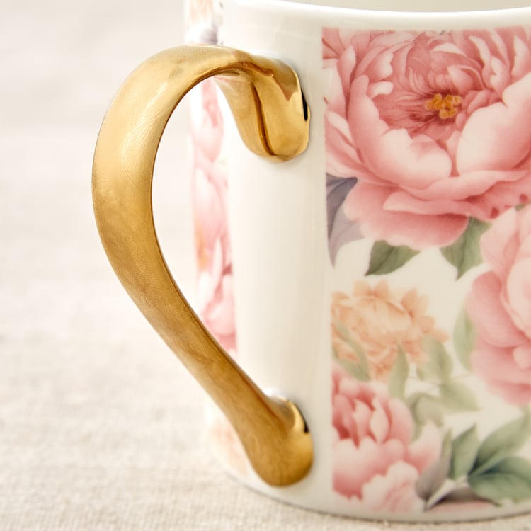 Criselle Bone China Floral Print Coffee Mug - 300ml