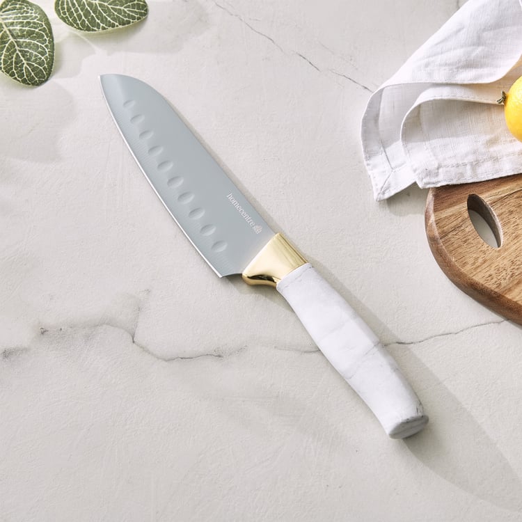 Slash Sage Stainless Steel Santoku Knife - Small